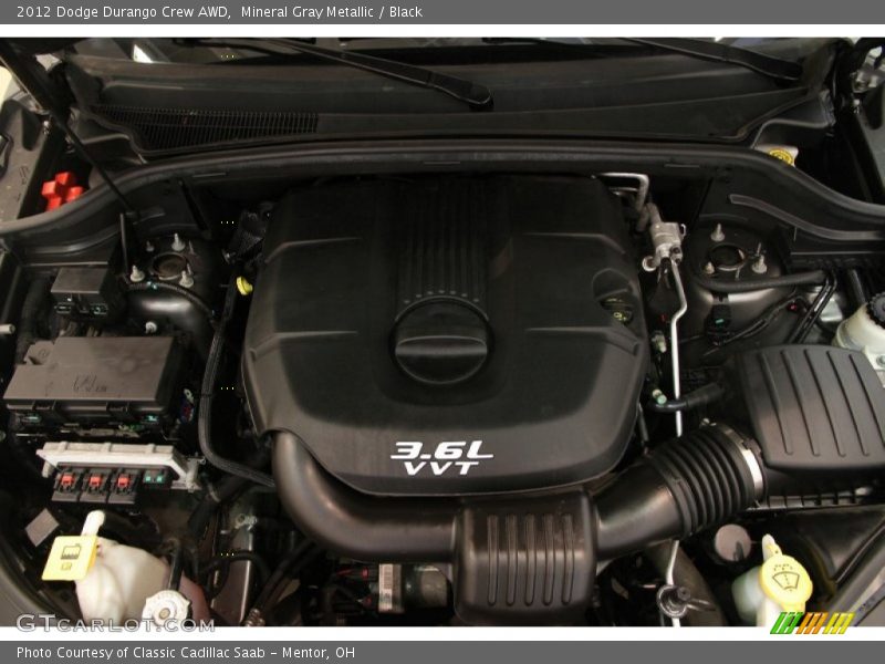 Mineral Gray Metallic / Black 2012 Dodge Durango Crew AWD