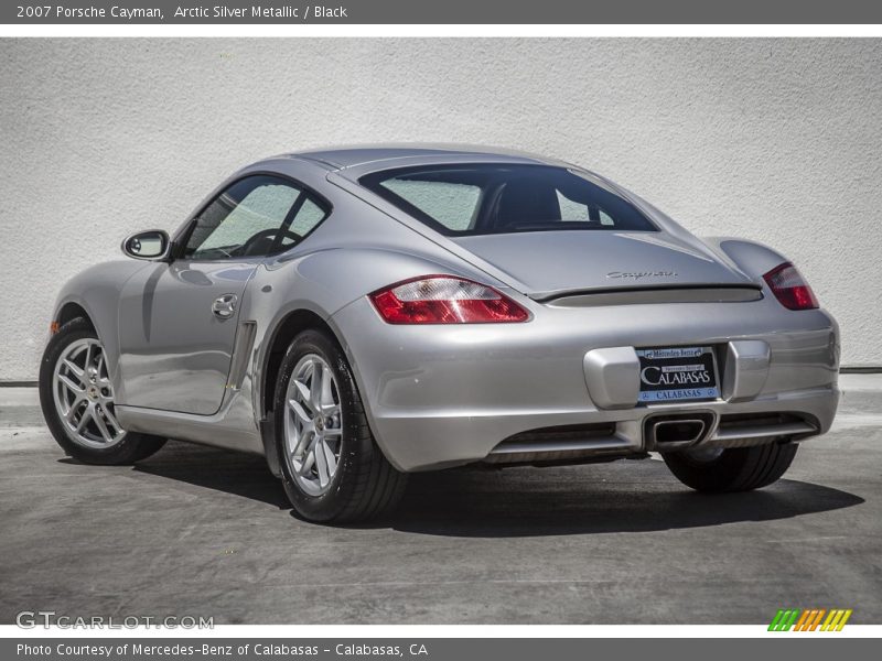 Arctic Silver Metallic / Black 2007 Porsche Cayman