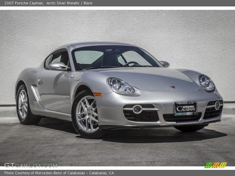 Arctic Silver Metallic / Black 2007 Porsche Cayman