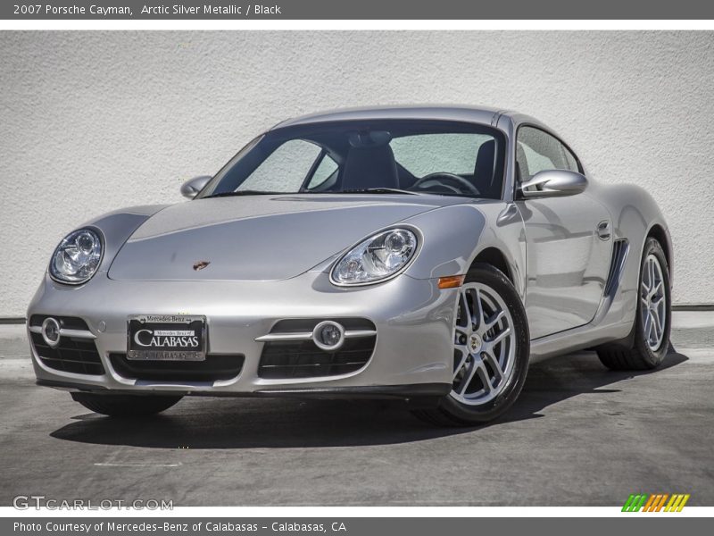 Arctic Silver Metallic / Black 2007 Porsche Cayman