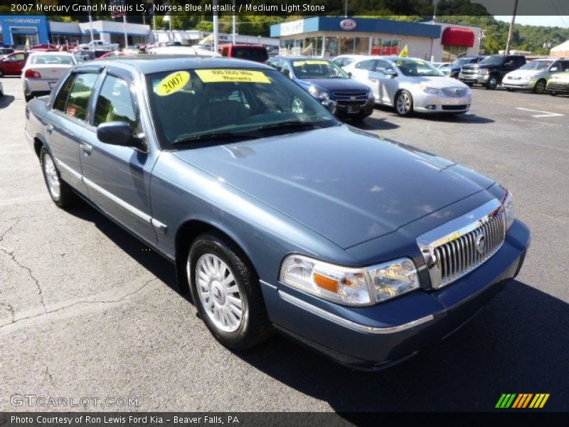 Norsea Blue Metallic / Medium Light Stone 2007 Mercury Grand Marquis LS
