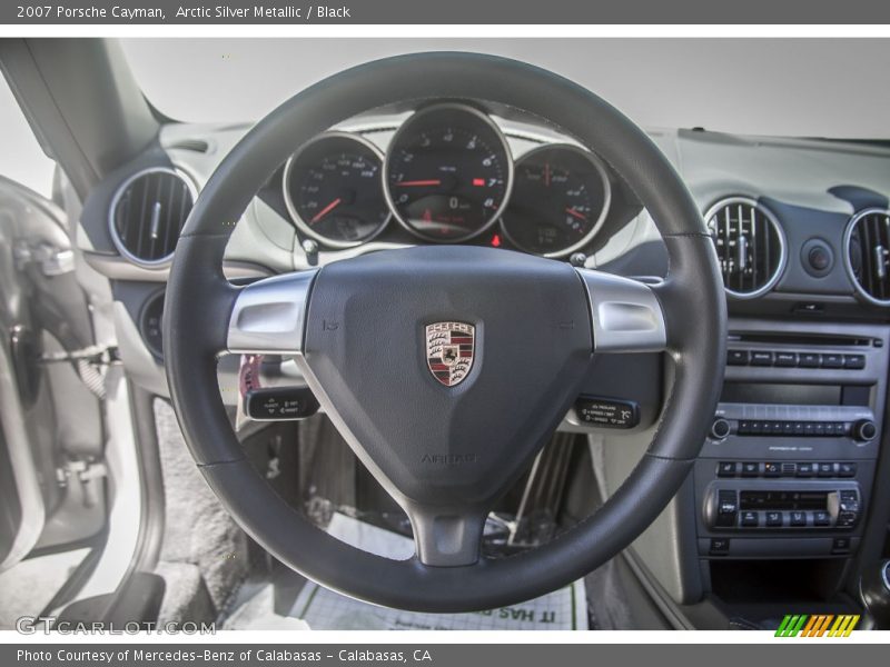 Arctic Silver Metallic / Black 2007 Porsche Cayman