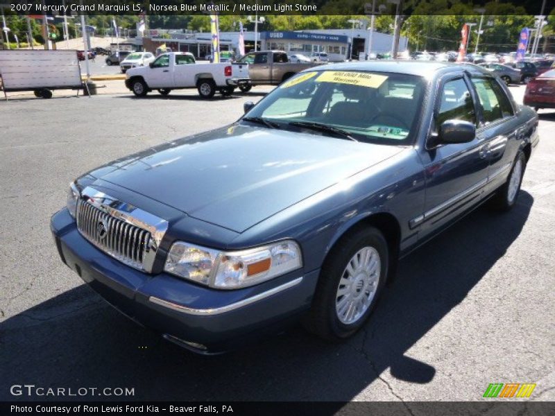 Norsea Blue Metallic / Medium Light Stone 2007 Mercury Grand Marquis LS