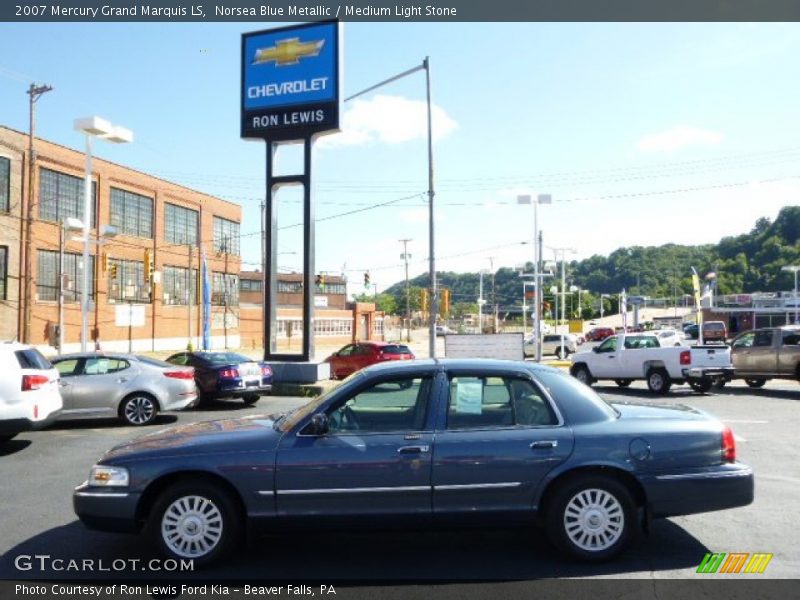 Norsea Blue Metallic / Medium Light Stone 2007 Mercury Grand Marquis LS