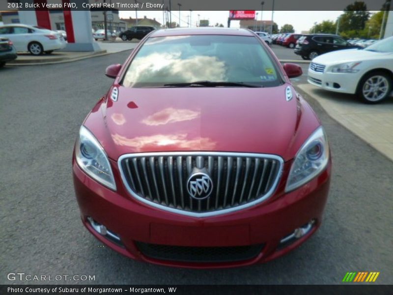 Crystal Red Tintcoat / Ebony 2012 Buick Verano FWD