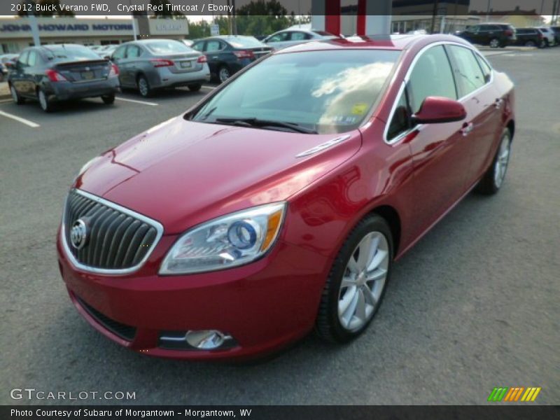 Crystal Red Tintcoat / Ebony 2012 Buick Verano FWD