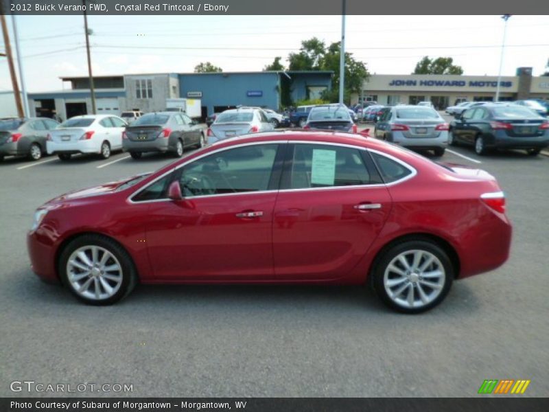 Crystal Red Tintcoat / Ebony 2012 Buick Verano FWD