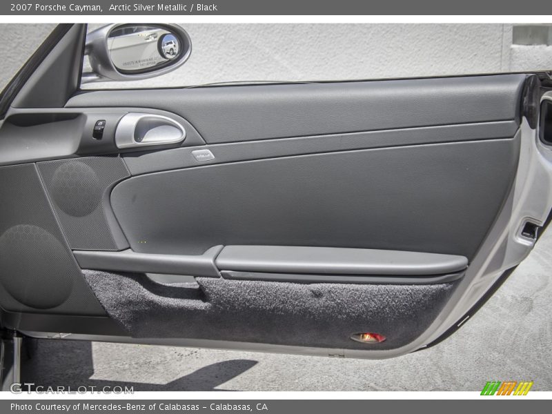 Arctic Silver Metallic / Black 2007 Porsche Cayman