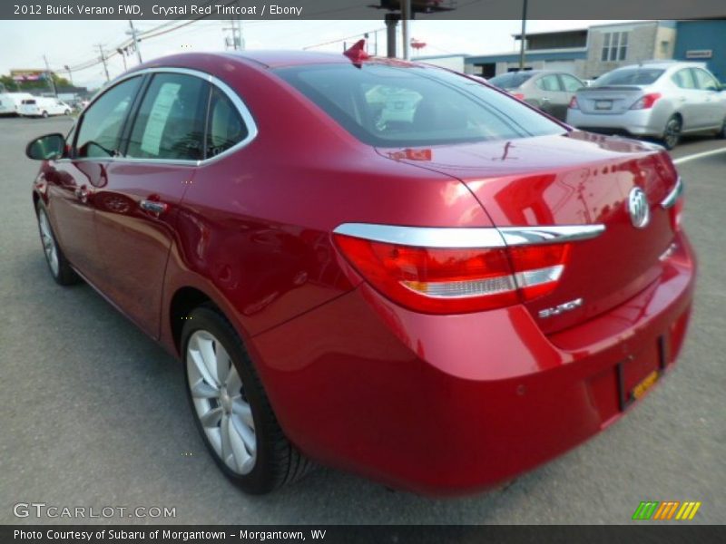 Crystal Red Tintcoat / Ebony 2012 Buick Verano FWD