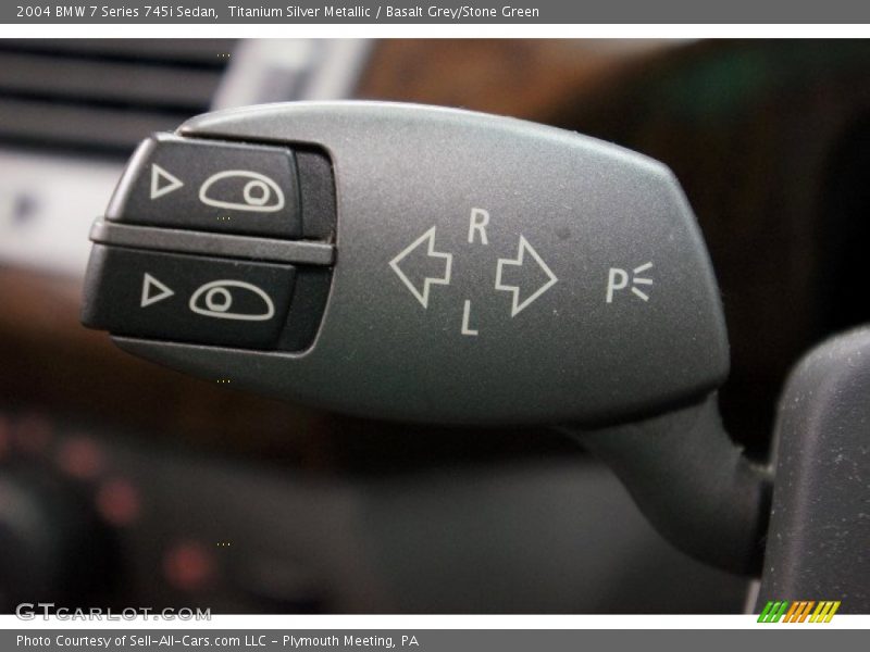 Titanium Silver Metallic / Basalt Grey/Stone Green 2004 BMW 7 Series 745i Sedan