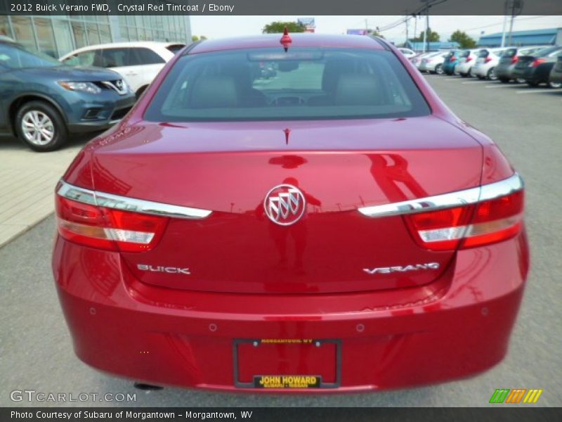 Crystal Red Tintcoat / Ebony 2012 Buick Verano FWD