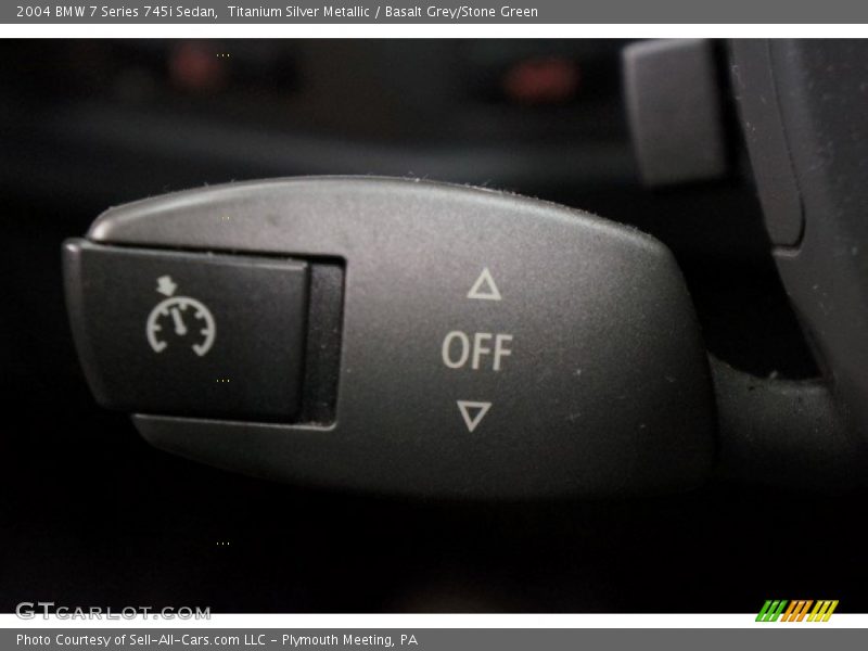 Titanium Silver Metallic / Basalt Grey/Stone Green 2004 BMW 7 Series 745i Sedan