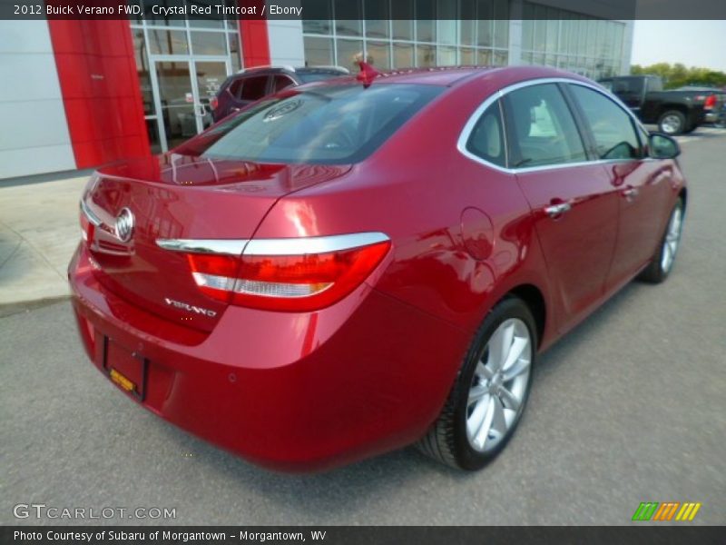 Crystal Red Tintcoat / Ebony 2012 Buick Verano FWD