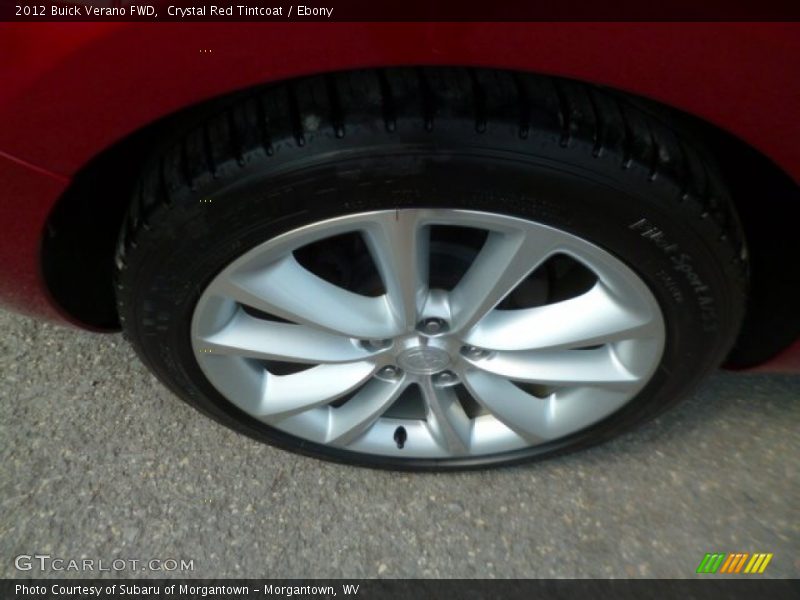 Crystal Red Tintcoat / Ebony 2012 Buick Verano FWD