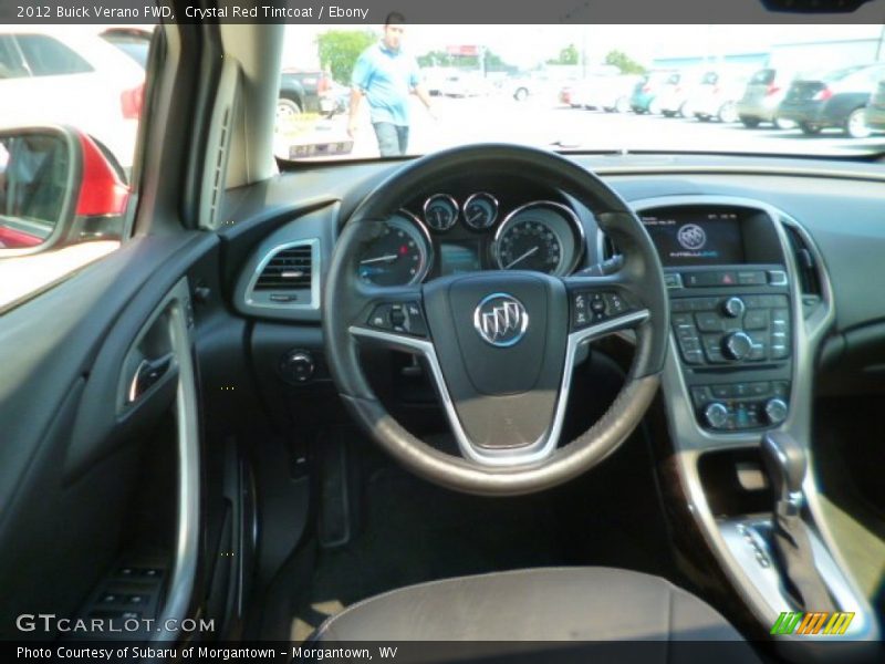 Crystal Red Tintcoat / Ebony 2012 Buick Verano FWD