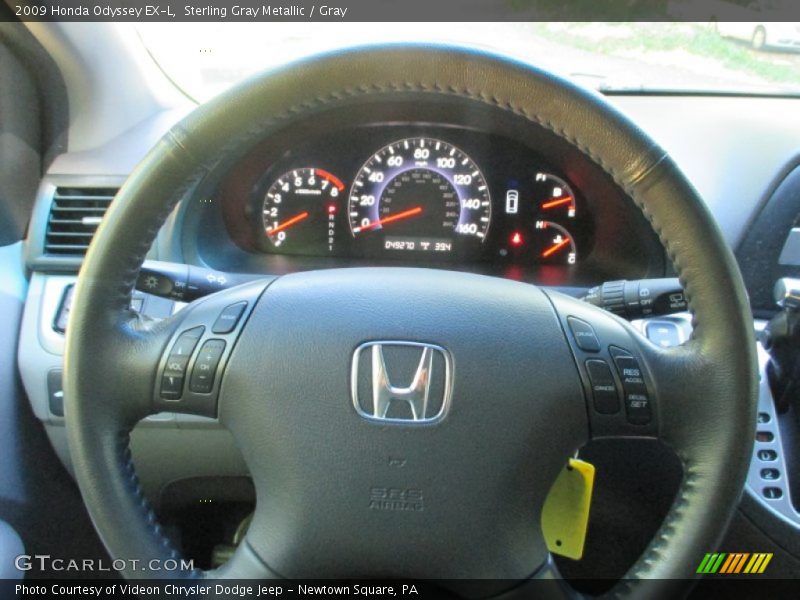 Sterling Gray Metallic / Gray 2009 Honda Odyssey EX-L
