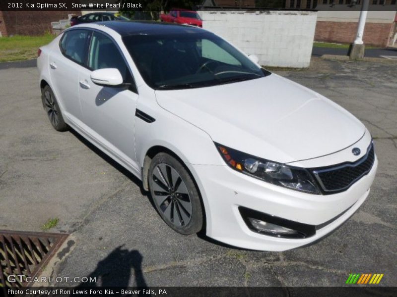 Snow White Pearl / Black 2012 Kia Optima SX