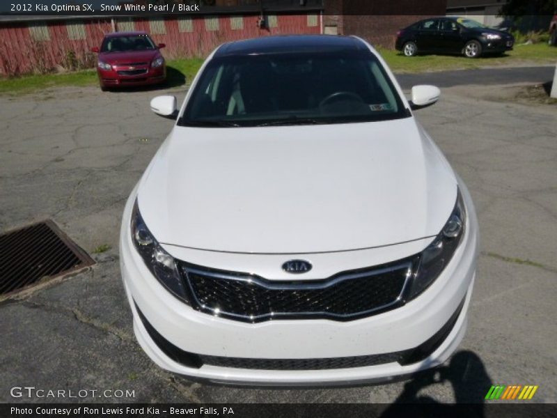 Snow White Pearl / Black 2012 Kia Optima SX