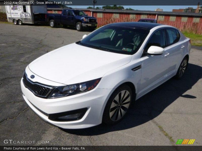 Snow White Pearl / Black 2012 Kia Optima SX