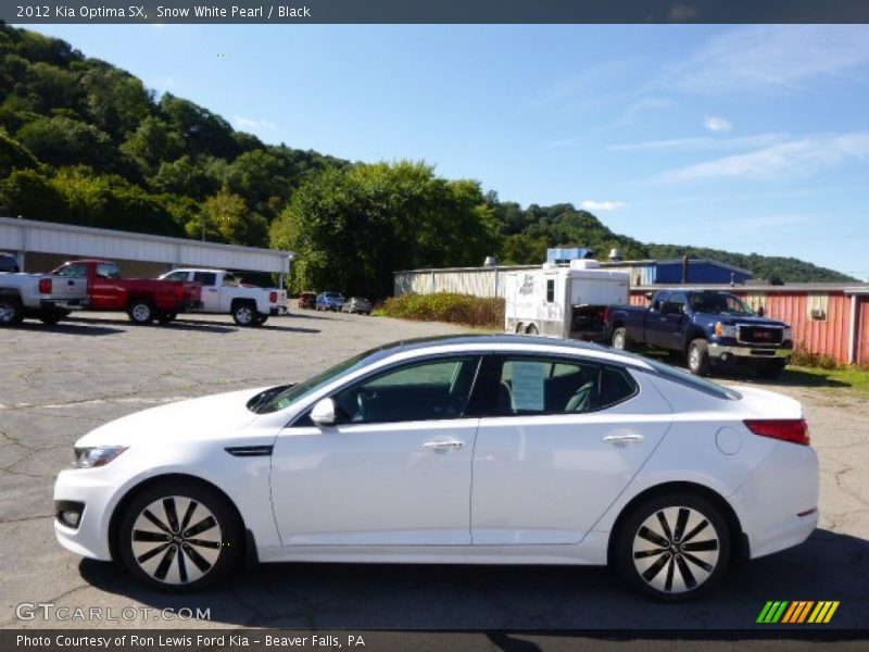 Snow White Pearl / Black 2012 Kia Optima SX