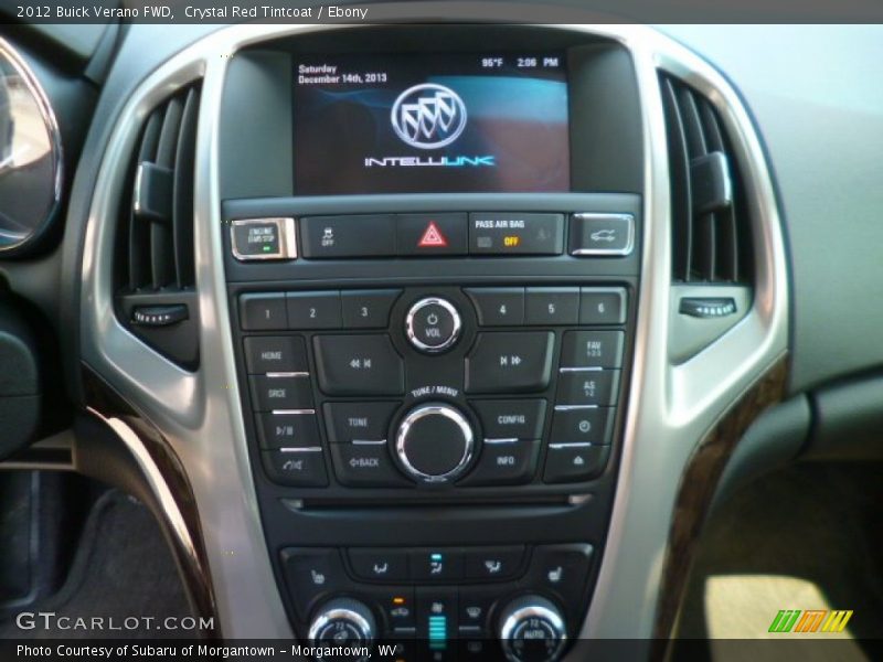 Crystal Red Tintcoat / Ebony 2012 Buick Verano FWD