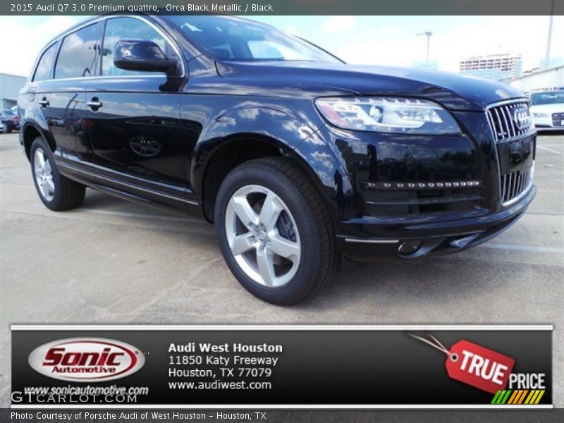 Orca Black Metallic / Black 2015 Audi Q7 3.0 Premium quattro