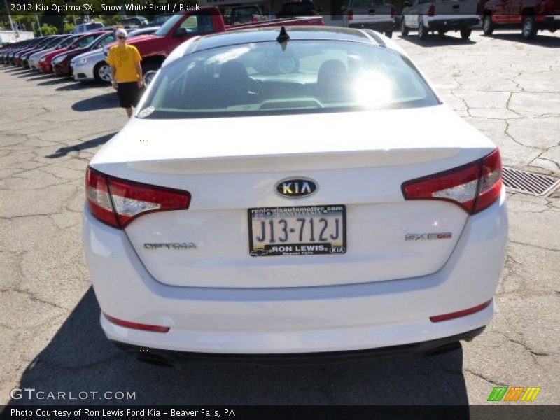 Snow White Pearl / Black 2012 Kia Optima SX