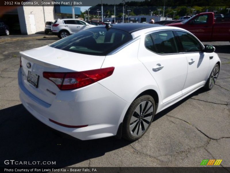 Snow White Pearl / Black 2012 Kia Optima SX