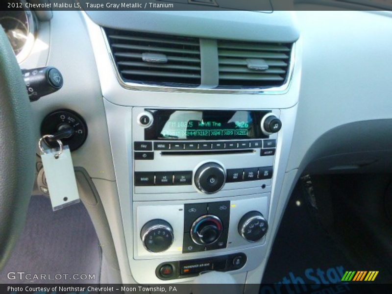 Taupe Gray Metallic / Titanium 2012 Chevrolet Malibu LS