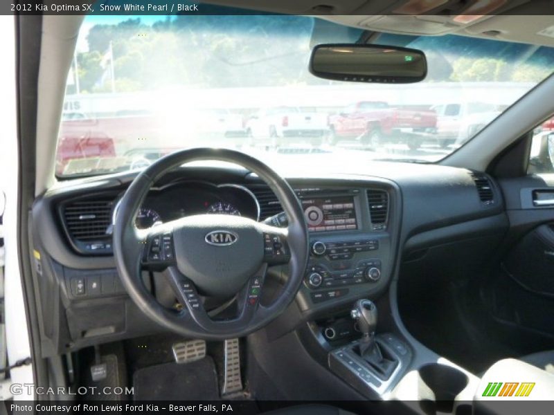 Snow White Pearl / Black 2012 Kia Optima SX