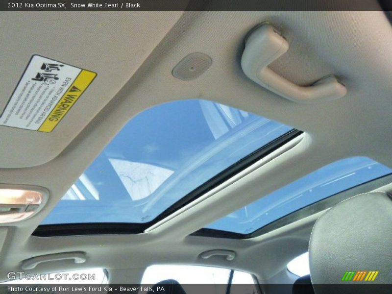 Snow White Pearl / Black 2012 Kia Optima SX