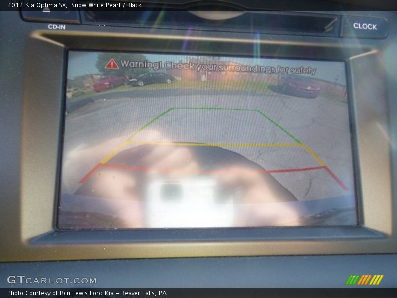 Snow White Pearl / Black 2012 Kia Optima SX