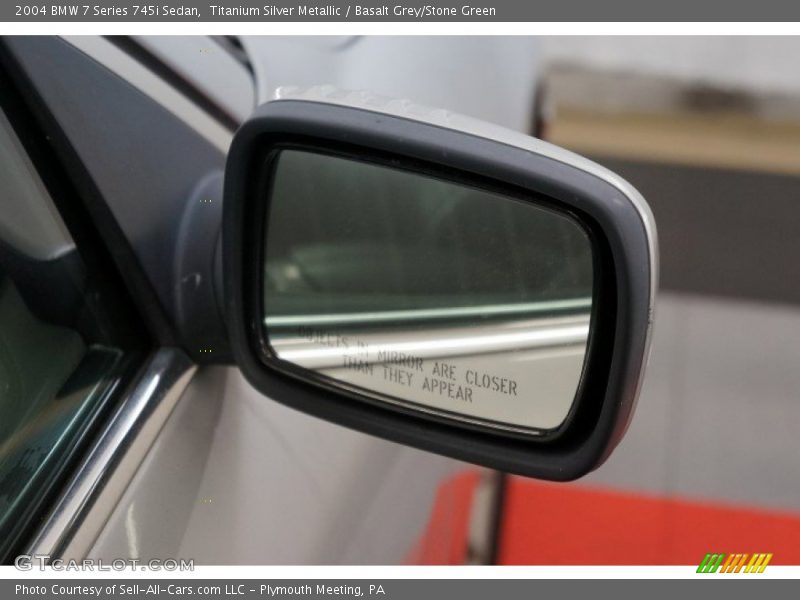 Titanium Silver Metallic / Basalt Grey/Stone Green 2004 BMW 7 Series 745i Sedan