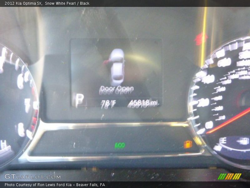 Snow White Pearl / Black 2012 Kia Optima SX