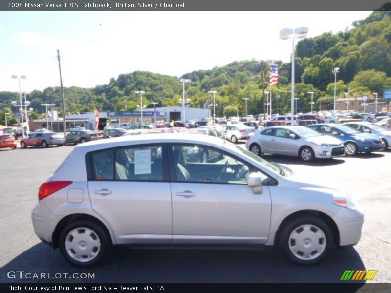 Brilliant Silver / Charcoal 2008 Nissan Versa 1.8 S Hatchback