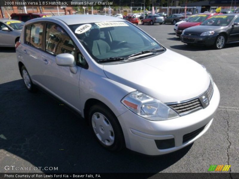 Brilliant Silver / Charcoal 2008 Nissan Versa 1.8 S Hatchback