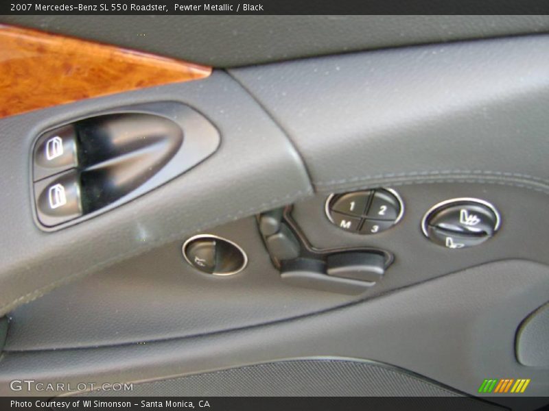Pewter Metallic / Black 2007 Mercedes-Benz SL 550 Roadster