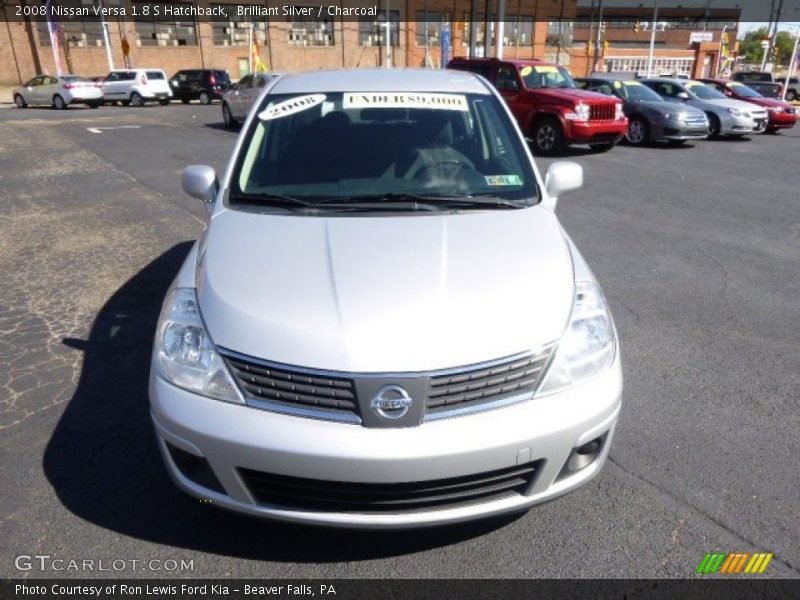 Brilliant Silver / Charcoal 2008 Nissan Versa 1.8 S Hatchback