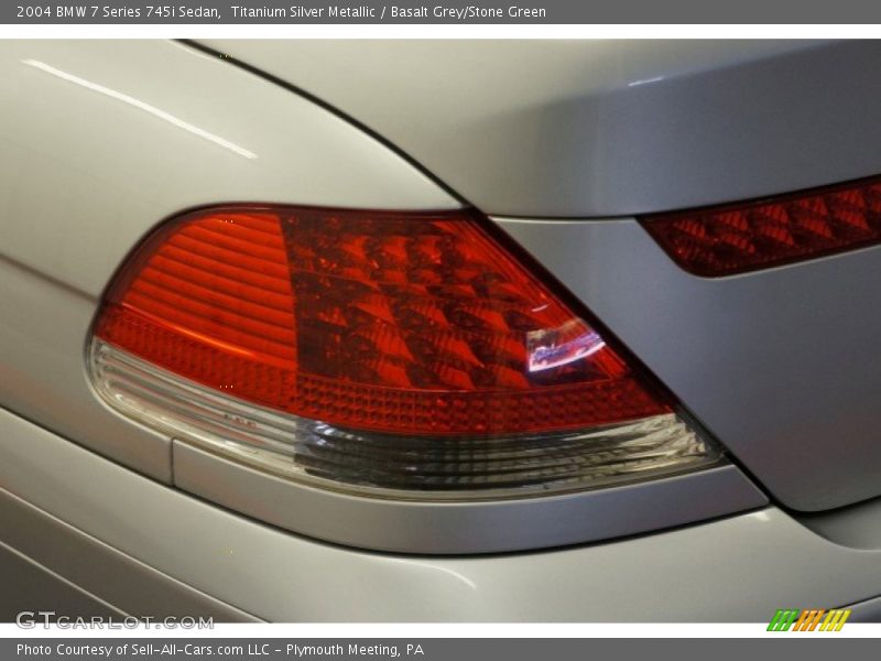 Titanium Silver Metallic / Basalt Grey/Stone Green 2004 BMW 7 Series 745i Sedan