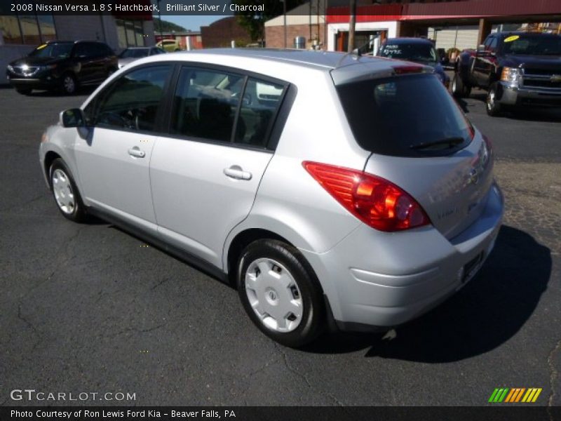 Brilliant Silver / Charcoal 2008 Nissan Versa 1.8 S Hatchback