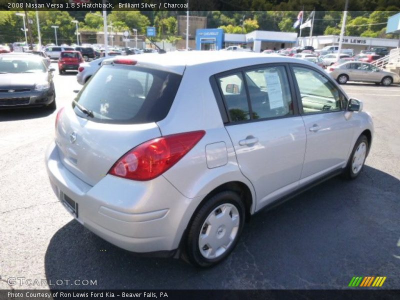 Brilliant Silver / Charcoal 2008 Nissan Versa 1.8 S Hatchback