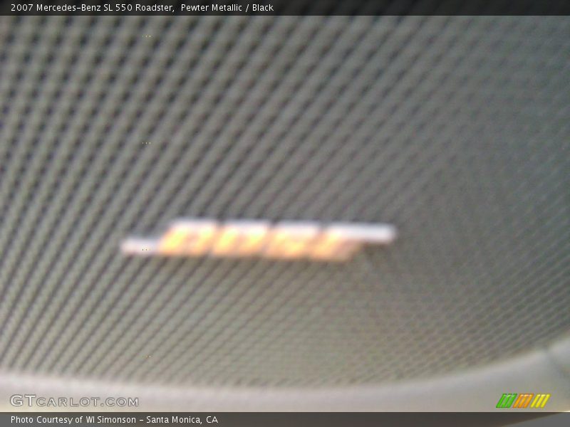 Pewter Metallic / Black 2007 Mercedes-Benz SL 550 Roadster