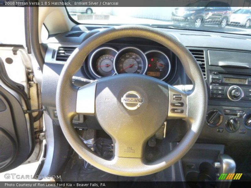 Brilliant Silver / Charcoal 2008 Nissan Versa 1.8 S Hatchback