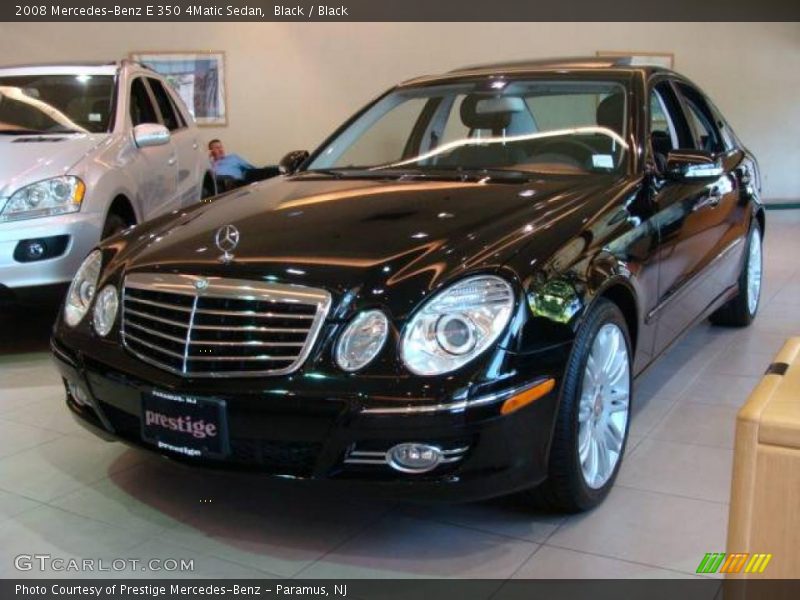 Black / Black 2008 Mercedes-Benz E 350 4Matic Sedan