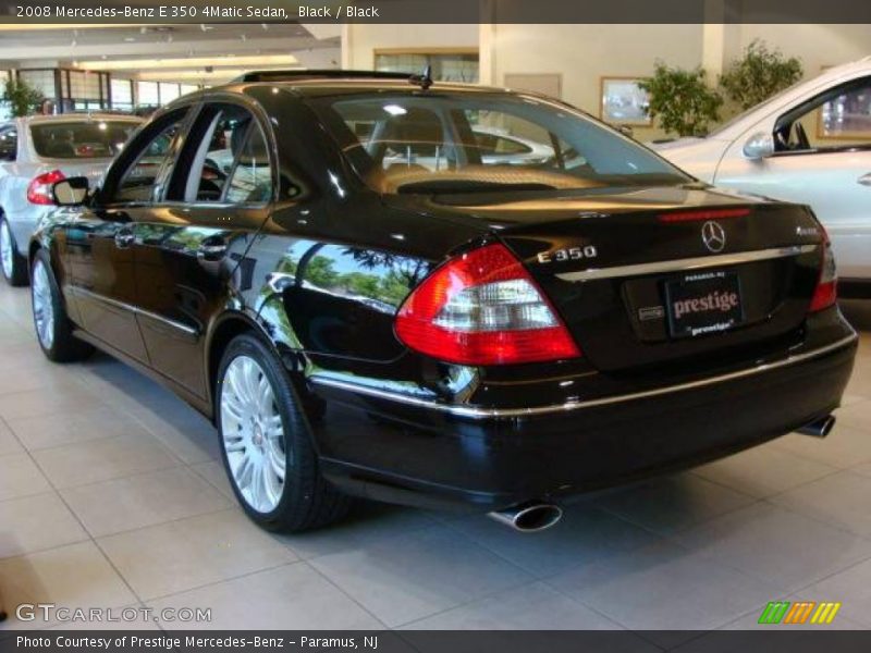 Black / Black 2008 Mercedes-Benz E 350 4Matic Sedan