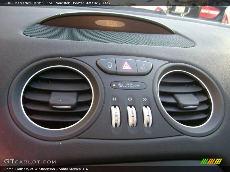 Pewter Metallic / Black 2007 Mercedes-Benz SL 550 Roadster
