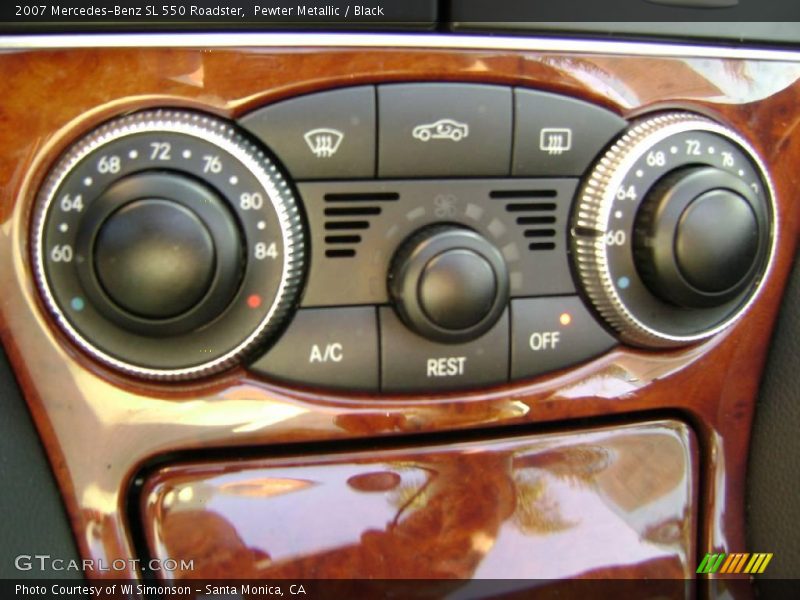 Pewter Metallic / Black 2007 Mercedes-Benz SL 550 Roadster