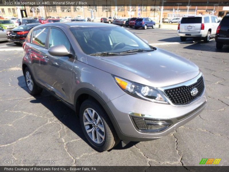 Mineral Silver / Black 2015 Kia Sportage LX AWD