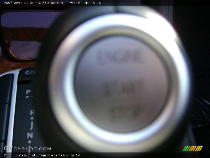 Pewter Metallic / Black 2007 Mercedes-Benz SL 550 Roadster