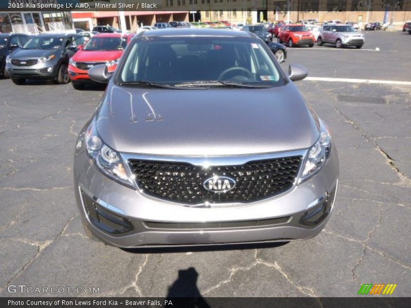 Mineral Silver / Black 2015 Kia Sportage LX AWD